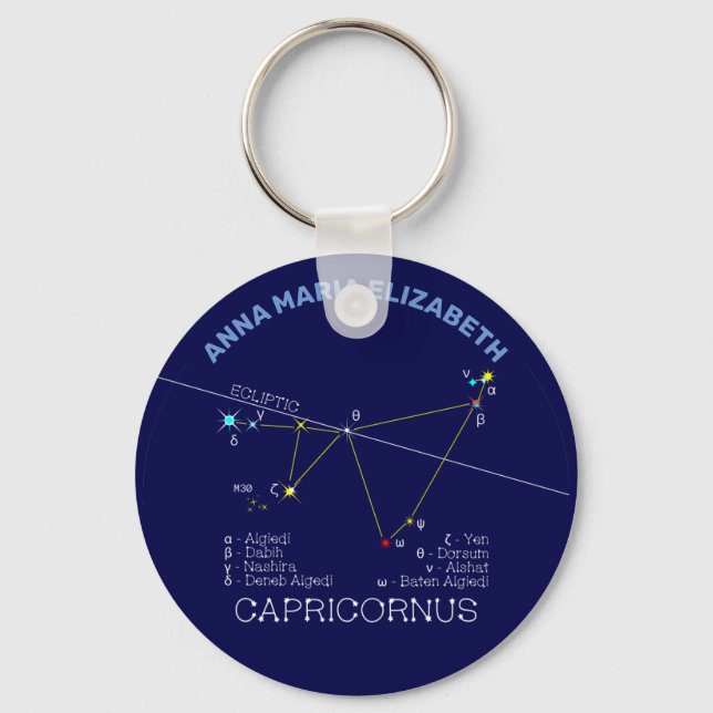 Llavero Zodiac Constellation Capricornus (Anverso)