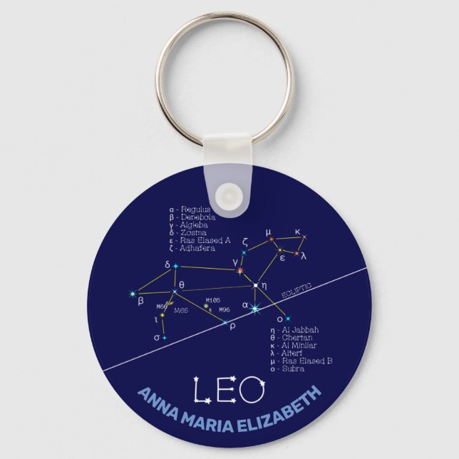 Llavero Zodiac Constellation Leo (Anverso)