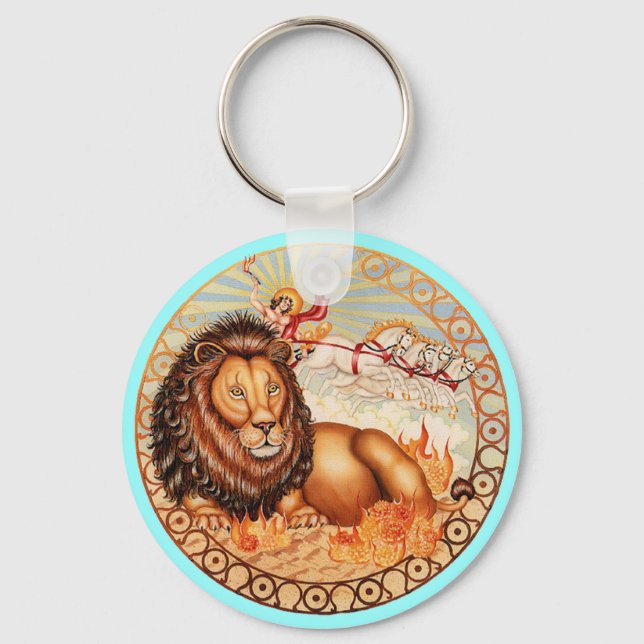 Llavero Zodiac Leo - ¡Personalizar! (Anverso)