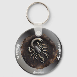 Llavero Zodiac Scorpius Personalizado Personal Keychain