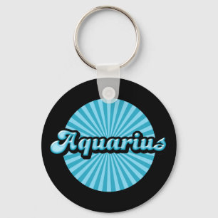 Llavero Zodíaco Acuario Retro