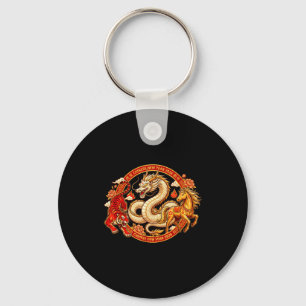 Llavero Zodiaco Lunar Dragón Tigre Caballo Armonía Año Nue