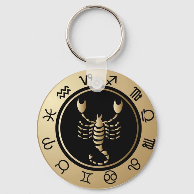 Llavero Zodiaco Occidental - Escorpio (Anverso)