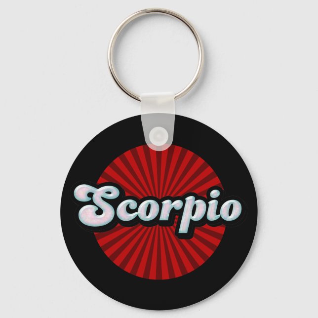 Llavero Zodiaco Retro Escorpio (Anverso)