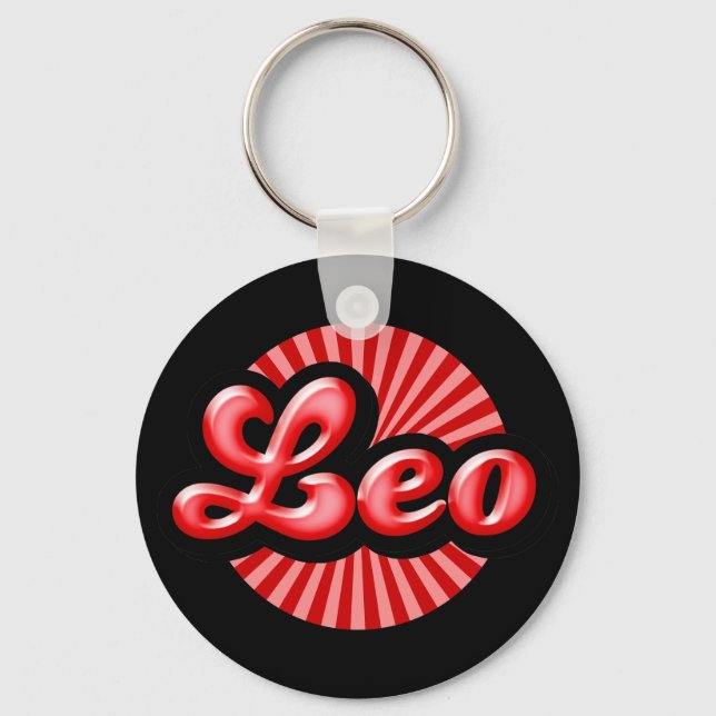 Llavero Zodíaco Retro Leo (Anverso)