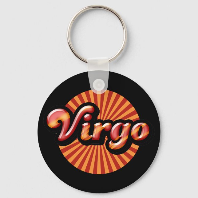 Llavero Zodíaco Retro Virgo (Anverso)