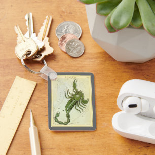 Llavero Zodiaco vintage, constelación Astrología Escorpio