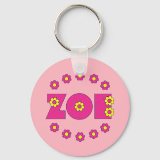Llavero Zoe Flores Pink