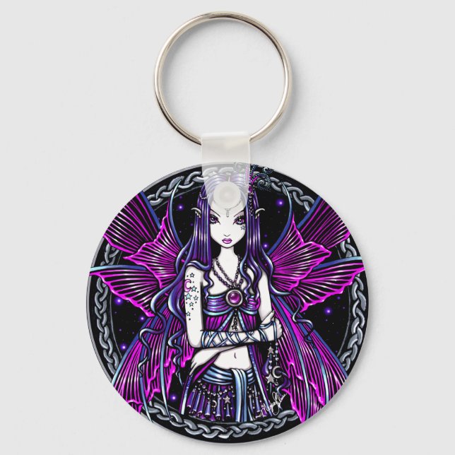 Llavero Zoe Pink Moon & Stars Fairy Keychain (Anverso)