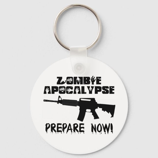 Llavero Zombie Apocalypse Prepare Now (Anverso)
