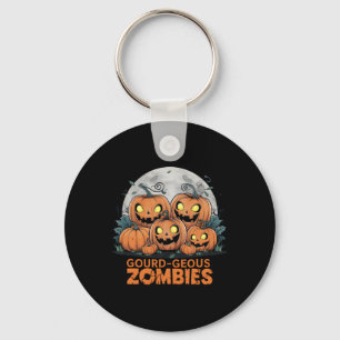 Llavero Zombis de color gris parodias calabazas zombi dive