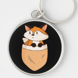 Llavero Zorro de Bolsillo - Diseño de Dibujos Animados Lin