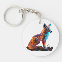 Llavero Zorro de escarcha de fuego