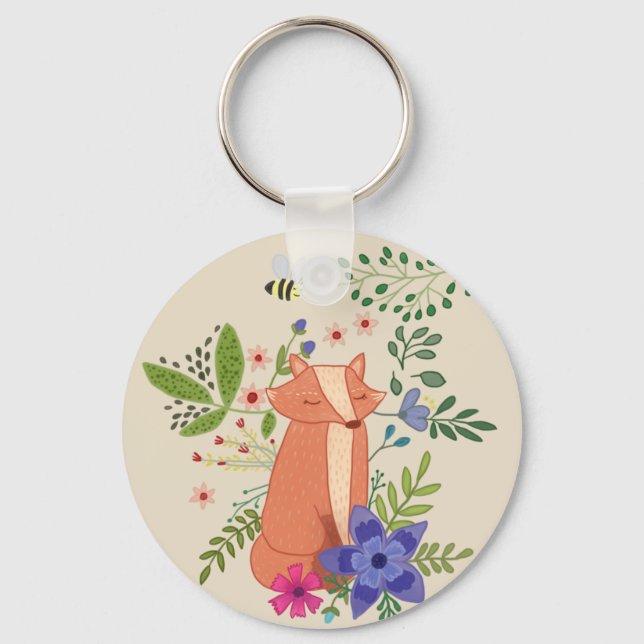 Llavero Zorro en el bosque (Anverso)