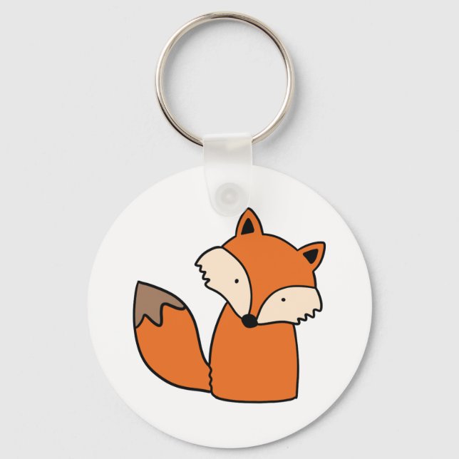 Llavero Zorro rojo adorable (Anverso)