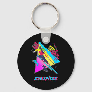 Llavero Zugspitze retro esquiador de esquí diseño inspirad