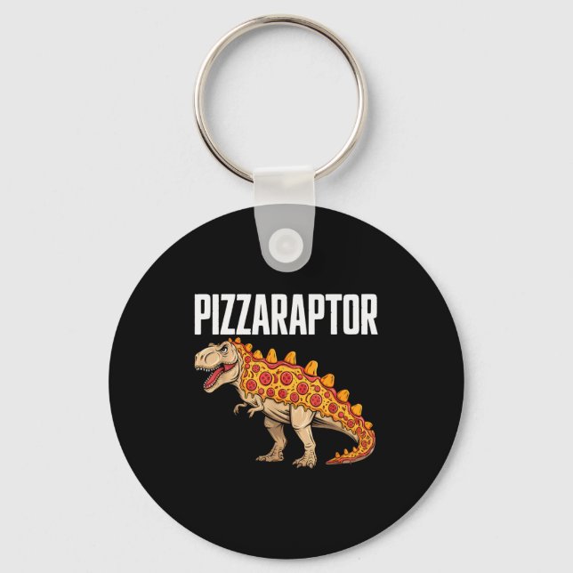 Llavero Zza T-rex Dino Fast Food Funny Zza Dinosaur  (Anverso)