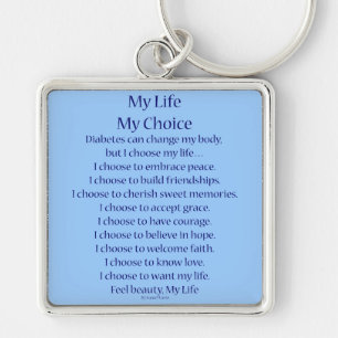 Llaveros con poema de apoyo a la conciencia de la 