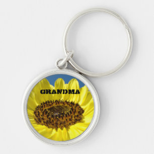 Llaveros de abuela girasoles amarillos