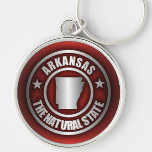 Llaveros de acero de "Arkansas" (rojos)