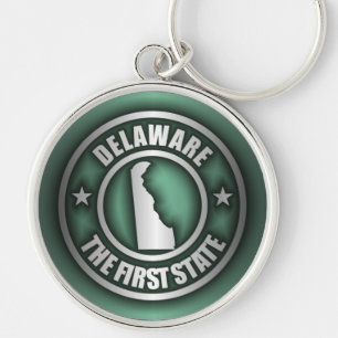 Llaveros de acero de "Delaware" (verde)