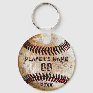 Llaveros de béisbol baratos con tu texto y logotip