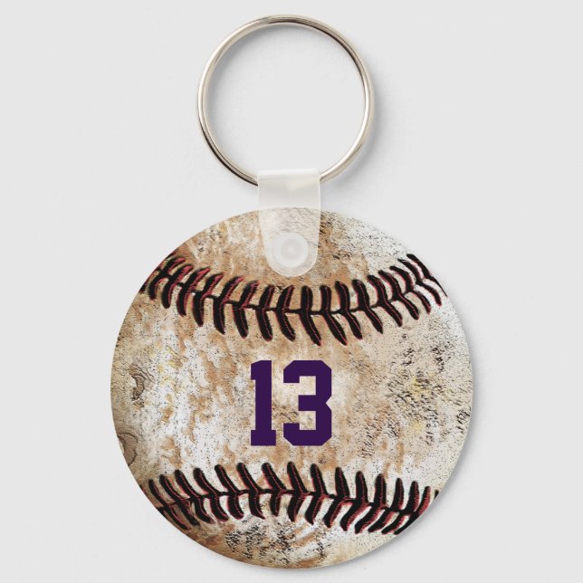 Llaveros de béisbol baratos personalizables, TU TE (Anverso)