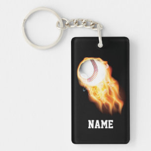 Llaveros de béisbol con NOMBRE o AÑO y NOMBRE DEL 