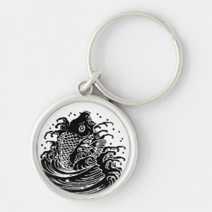 Llaveros de carpa y agua