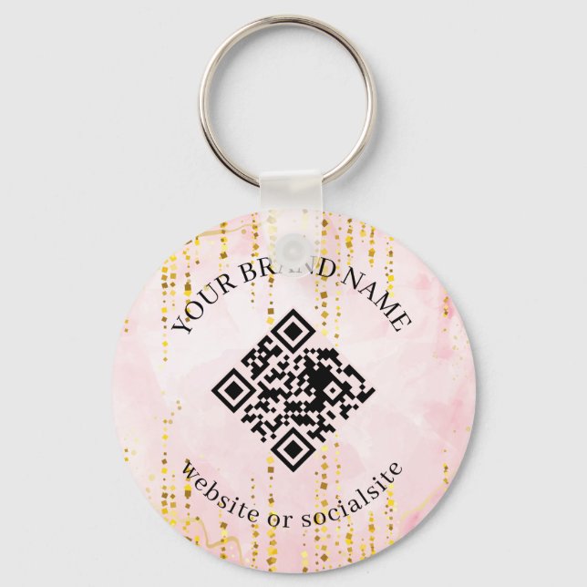 Llaveros de código QR personalizados holográficos  (Anverso)