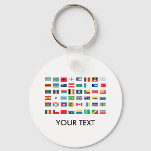 Llaveros de la bandera del mundo