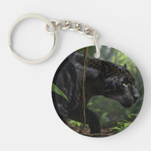 llaveros de leopardo negro
