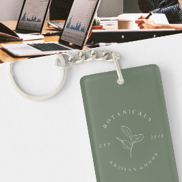 Llaveros de negocios minimalistas limpios simples