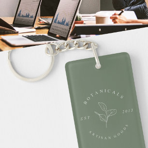 Llaveros de negocios minimalistas limpios simples