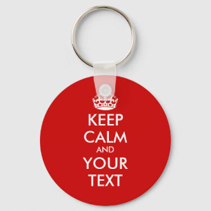 Llaveros Keep calm Plantilla personalizable