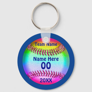 Llaveros lindos PERSONALIZADOS del softball 4