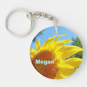 Llaveros Personalizados Añadir Nombre Girasol Vera