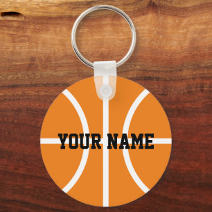 Llaveros personalizados de jugador de baloncesto