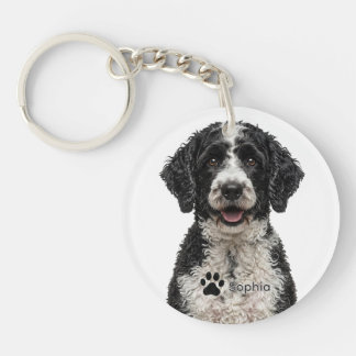 Llaveros personalizados de perro de agua portugués