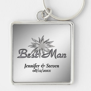 Llaveros personalizados en blanco y negro para el 
