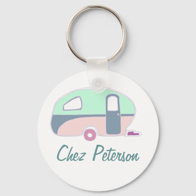 Llaveros personalizados para dueños de caravanas c (Anverso)