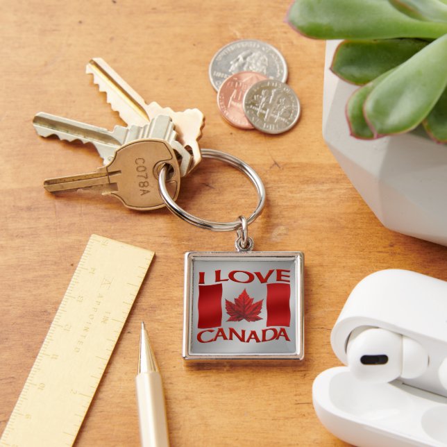 Llaveros Yo Amo Canadá Recuerdo de Canadá (Escritorio )