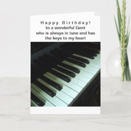 Llaves a mi tarjeta de cumpleaños del corazón
