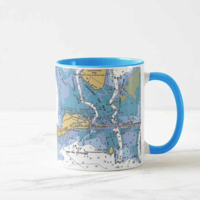 Llaves de la Florida, taza náutica dominante de la (Derecha)
