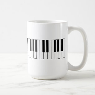 Llaves del piano - taza de café