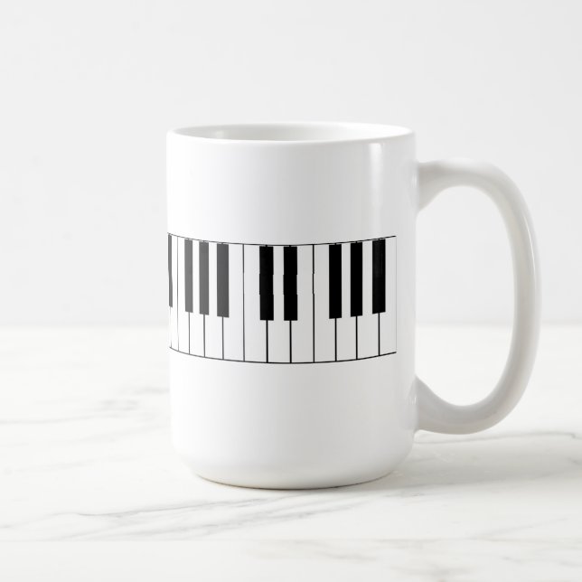 Llaves del piano - taza de café (Derecha)