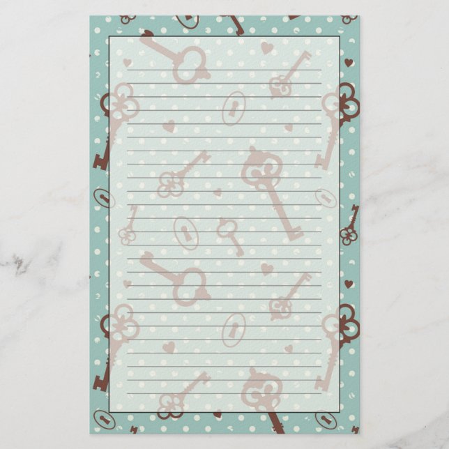 Llaves retras de la tarjeta del día de San (Anverso)