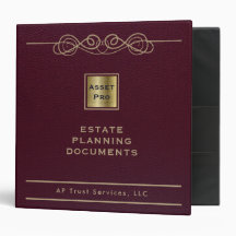 LLC: Binder personalizado en monograma de cuero de