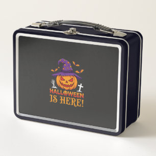 Llega Halloween Bruja Calabaza Vector