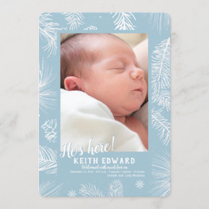 Llegada de Invierno Foto Anuncio de Nacimiento